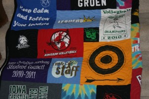 Leadership, drama, volleyball, basketball t shirt quilt