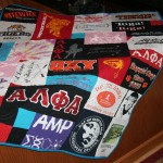 T-shirt quilts from sorority t-shirts