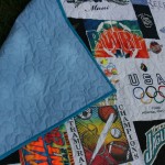 Olympic t shirt quilt, sports t shirt quilt