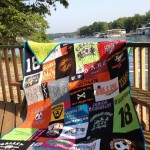 t-shirt quilt for high school graduation gift