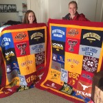 Example of t-shirt quilts made by Campus T-shirt Quilts