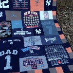 Spring Training t-shirt quilt, Yankees t-shirt quilt, official gear t-shirt quilt