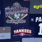 memory t-shirt quilt, official t-shirt quilt, Yankees t-shirt quilt