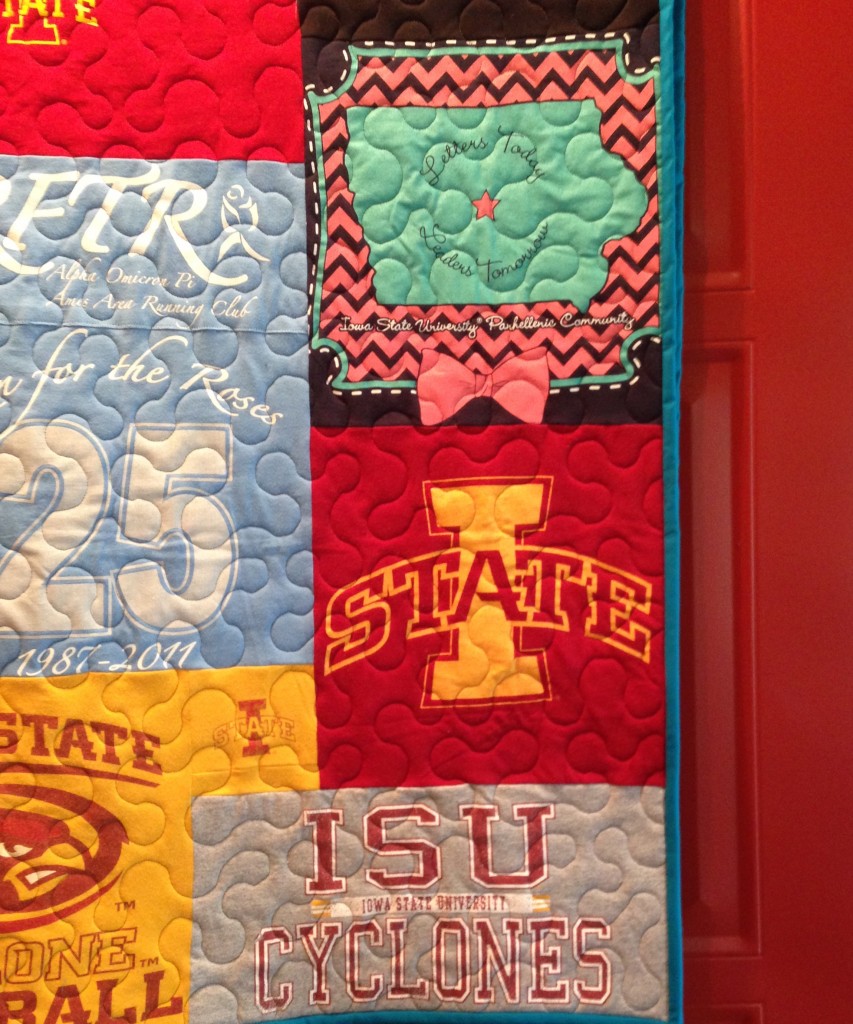 Graduation tshirt quilts Campus Tshirt Quilts by Cindy Swanson