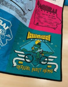 RAGBRAI t-shirt quilt