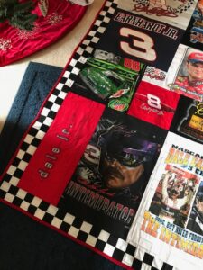 NASCAR t-shirt quilt